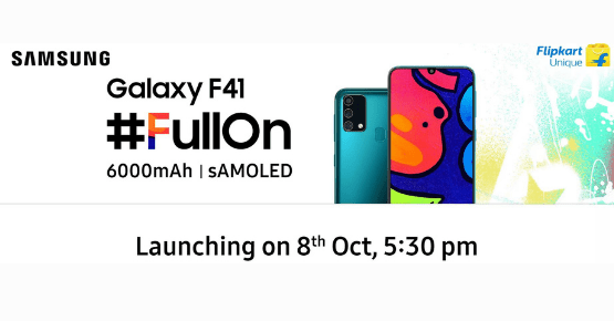 Samsung Galaxy F41 launch date announced on Flipkart