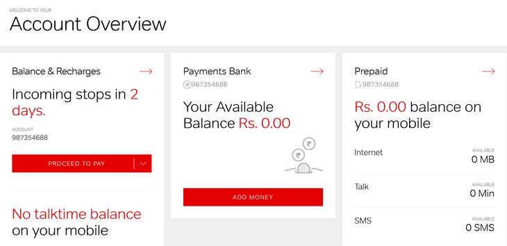 airtel-account-overview