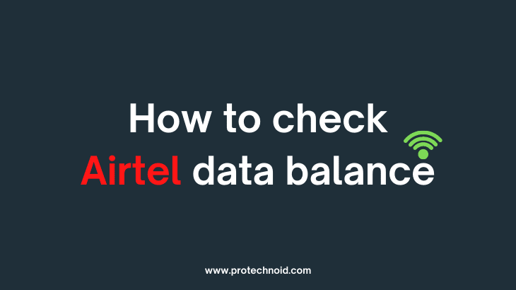 How to check Airtel data balance