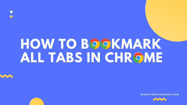 How to Bookmark all tabs in Chrome