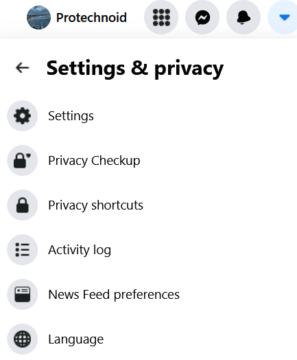 select-facebook-settings