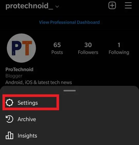 select-instagram-settings