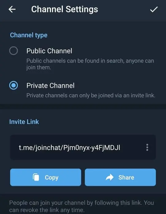 Private Telegram Channel