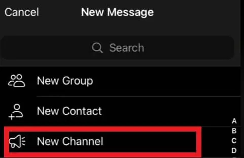 New Channel on Telegram iPhone