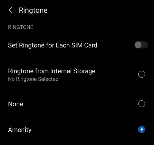 Select Whatsapp ringtone