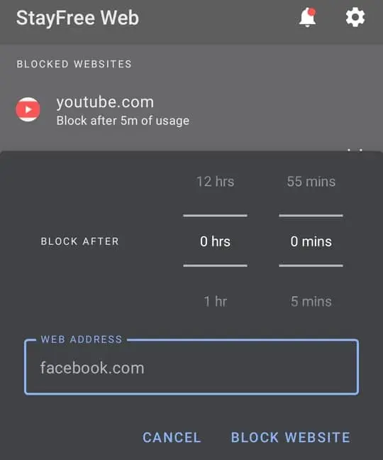 Stay Free Website Blocker For Android