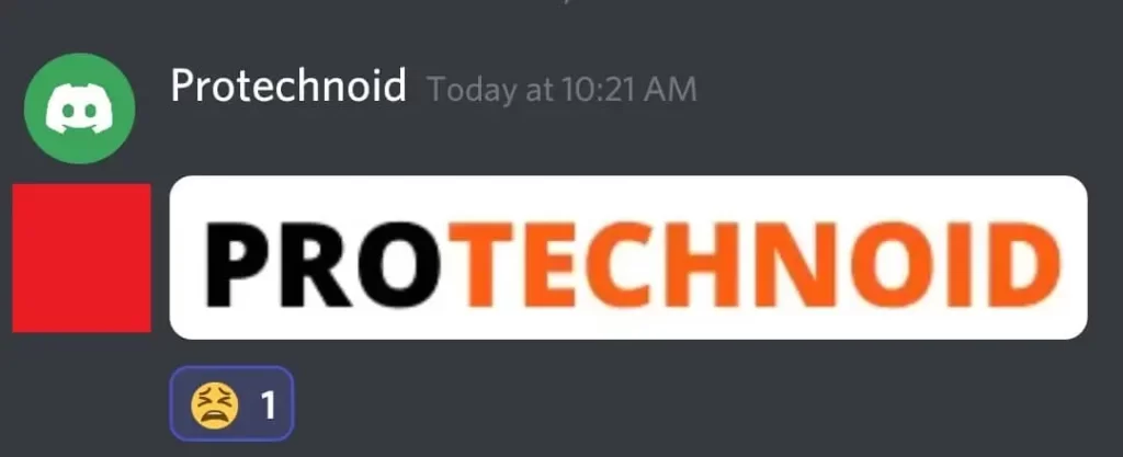 React to pictures on Discord