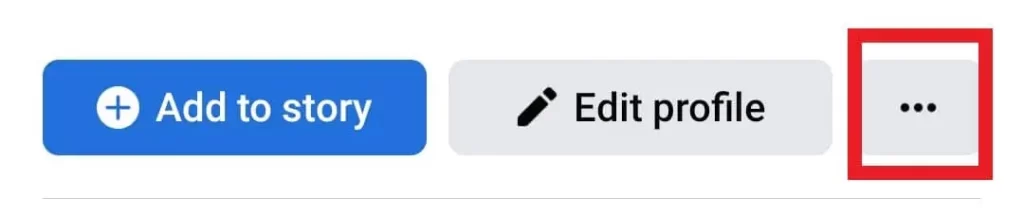 Select Three dot icon Facebook