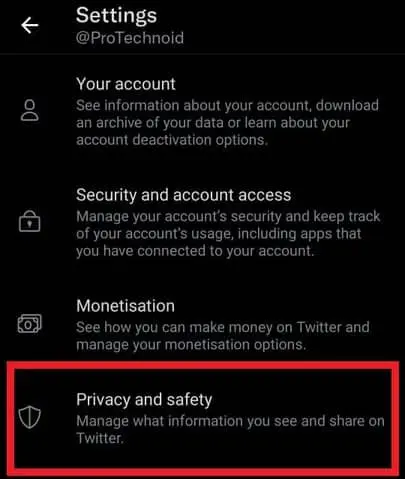 Twitter Privacy Safety