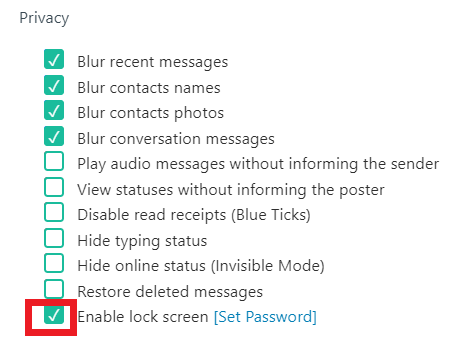 Enable-lock-screen-for-whatsapp-web