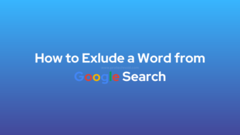 How to exclude a word from Google search results